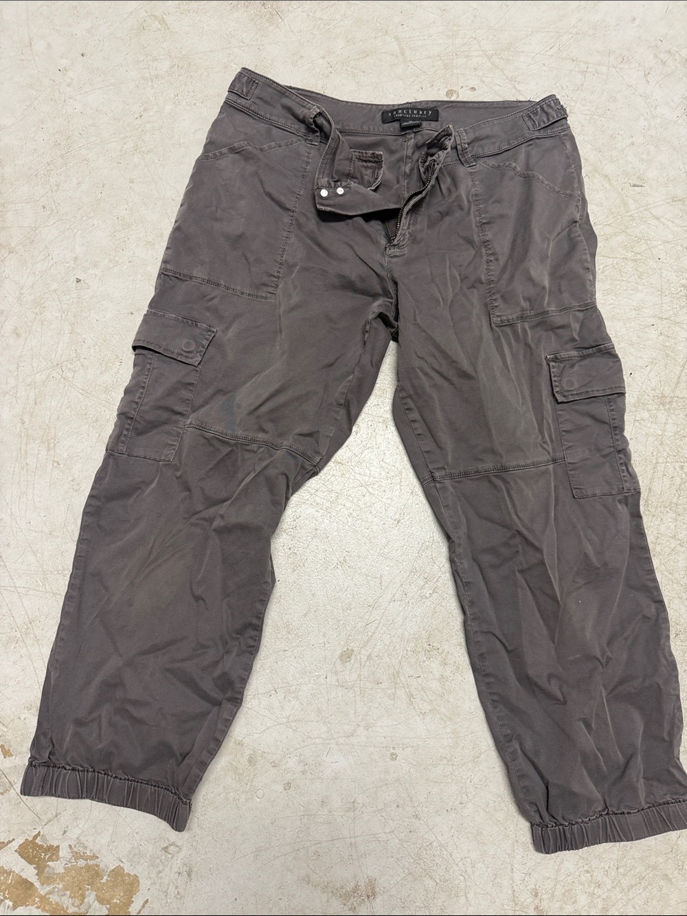 SANCTUARY Size 30 Dark Gray Cargo Pants LIKE NEW